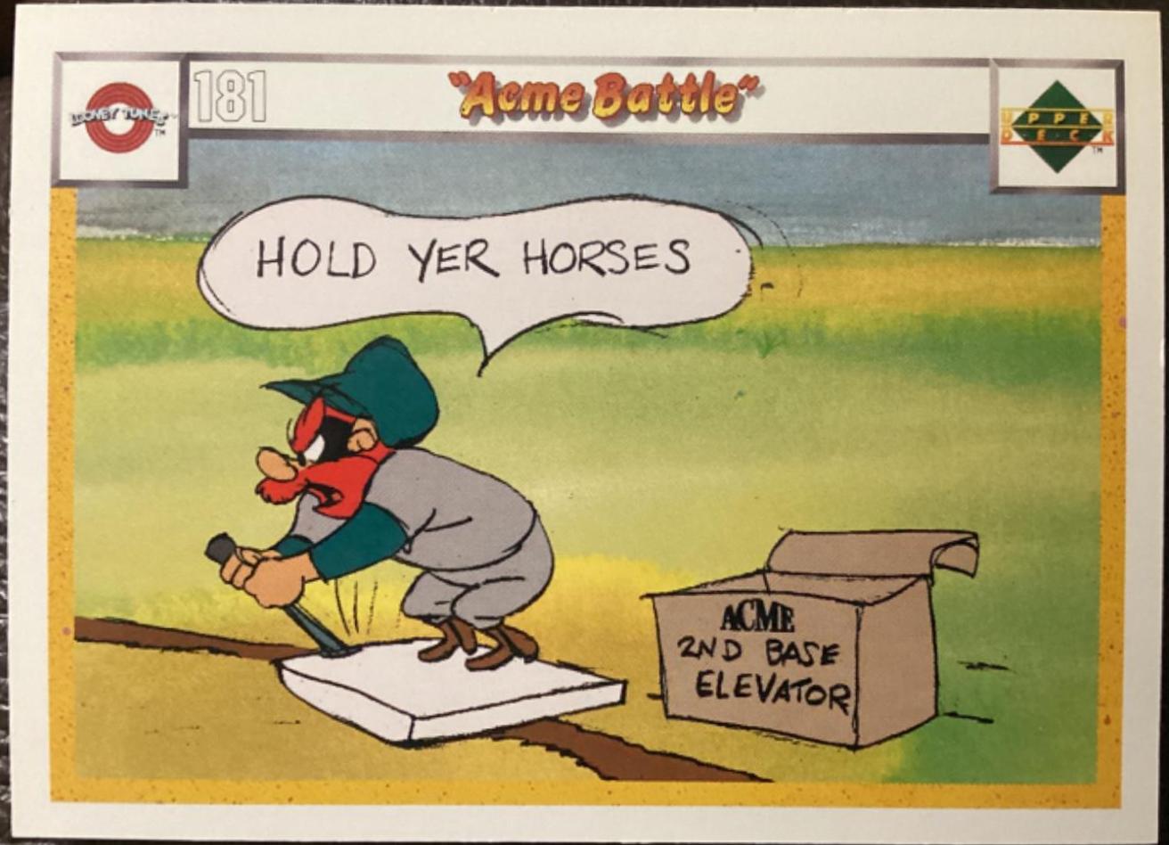 Acme Battle #181/196 Baseball Cards 1990 Upper Deck Comic Ball