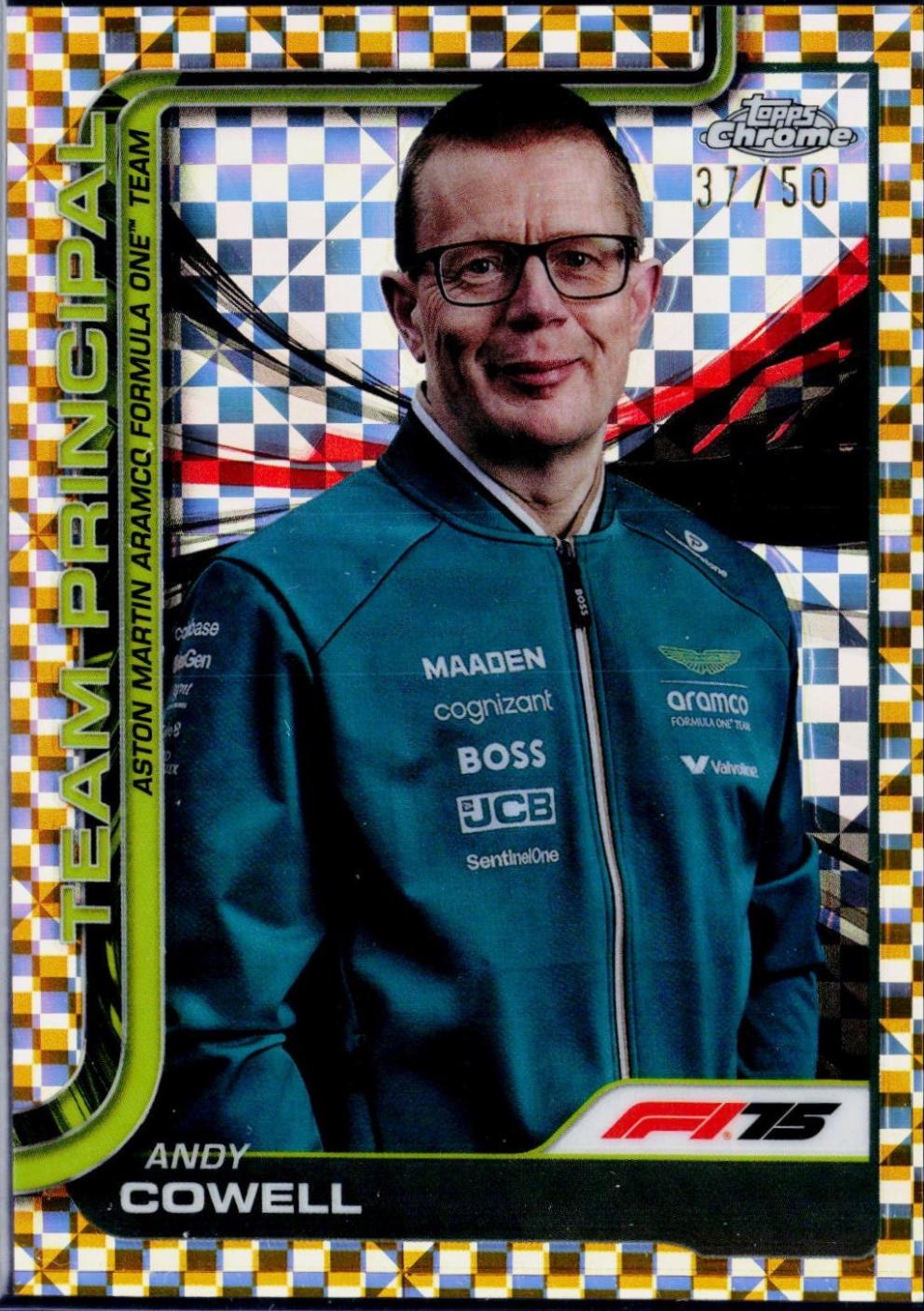 Andy Cowell [Gold Checker Flag Refractor] #196