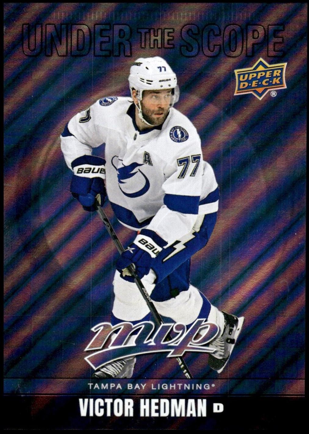 Victor Hedman #US-24 Hockey Cards 2024 Upper Deck MVP Under the Scope