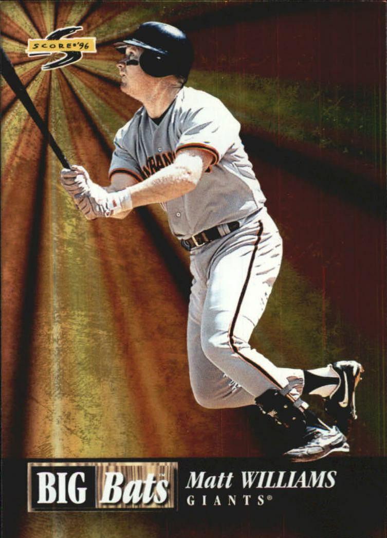 Matt Williams #7 Baseball Cards 1996 Score Big Bats