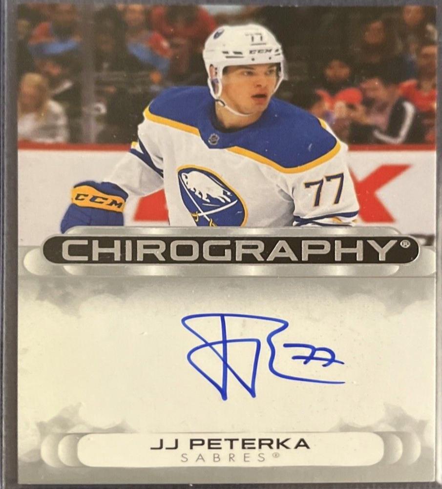 JJ Peterka #C-JP Hockey Cards 2023 SP Authentic Chiography