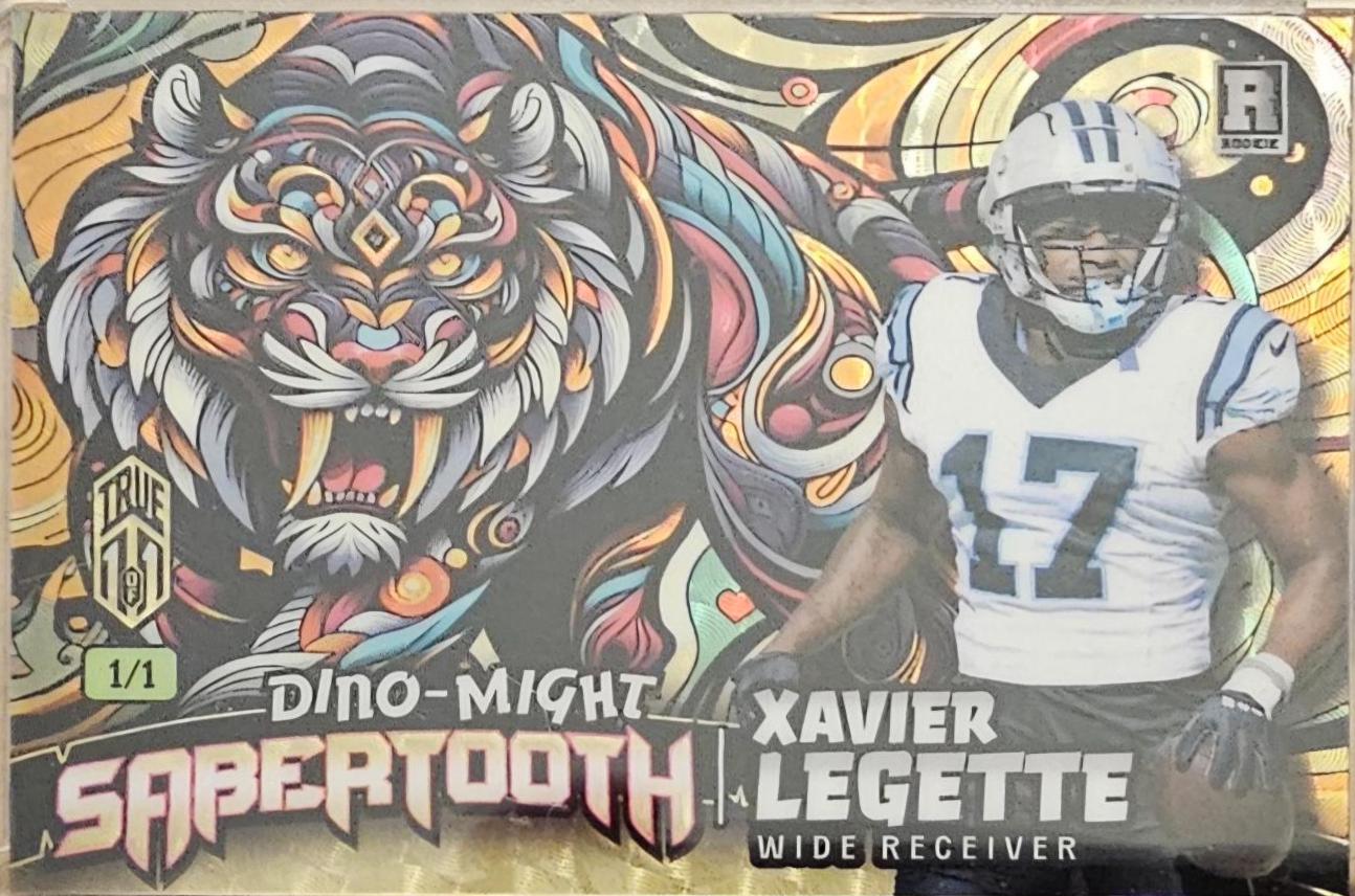 Xavier Legette #PHST-XL 2024 Wild Card Alumination Dino Might Pre Historic Football