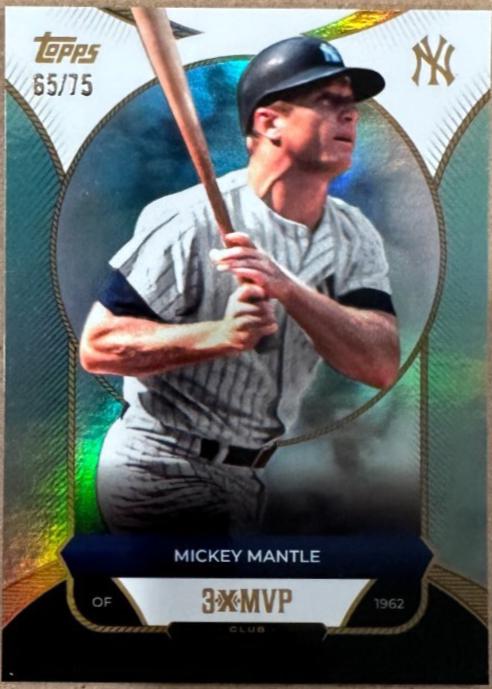 Mickey Mantle [Aqua Foil] #21