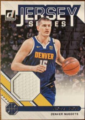 Nikola Jokic #21 Basketball Cards 2020 Donruss Jersey Series