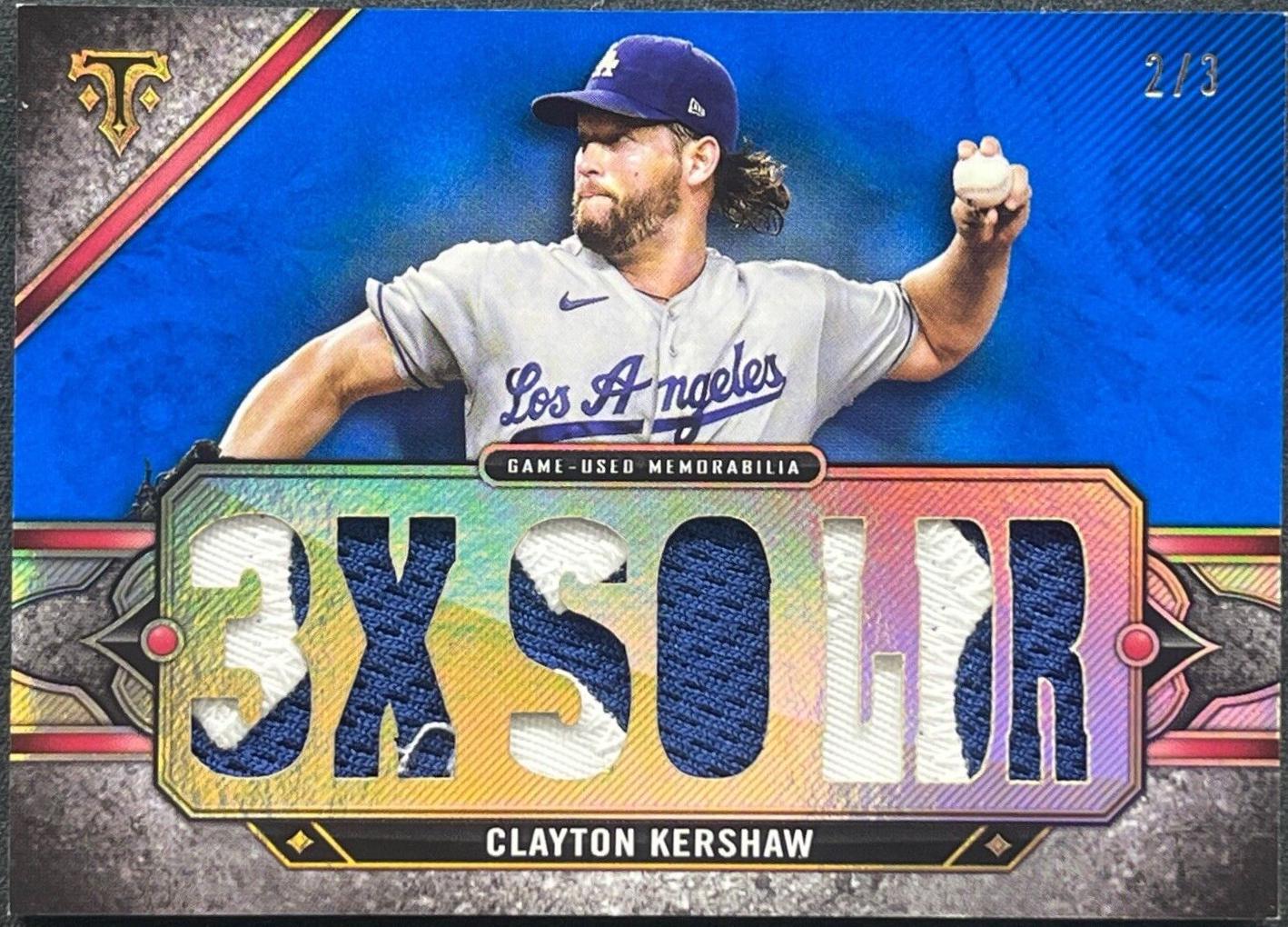 Clayton Kershaw [Sapphire] #TTR-CK2 Prices | 2024 Topps Triple