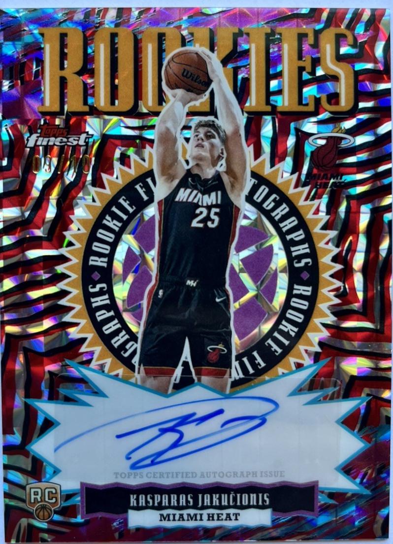 Kasparas Jakucionis [Red Black Geometric Refractor] #RFA-KJ