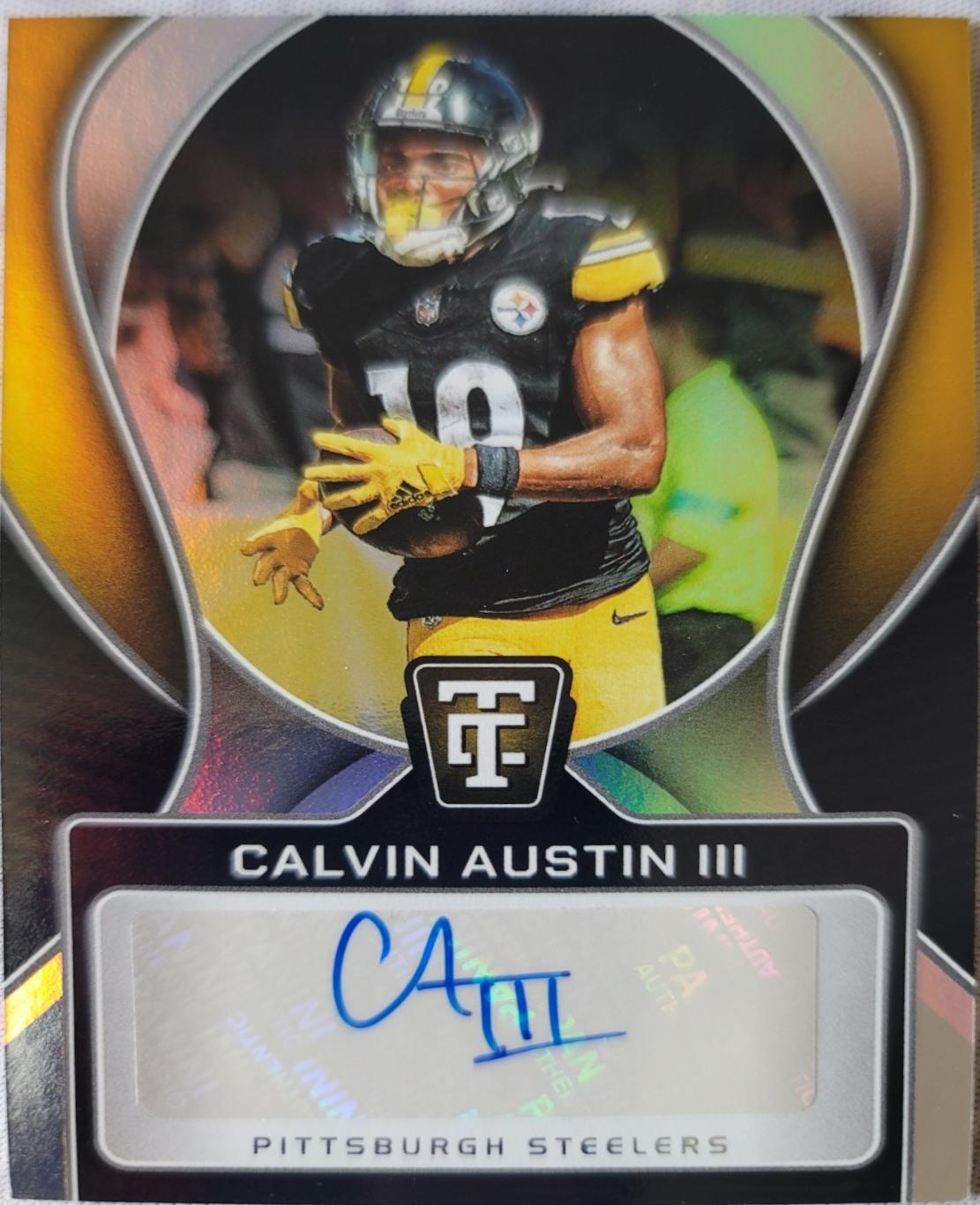Calvin Austin III #36 2024 Panini Totally Certified Signature Football