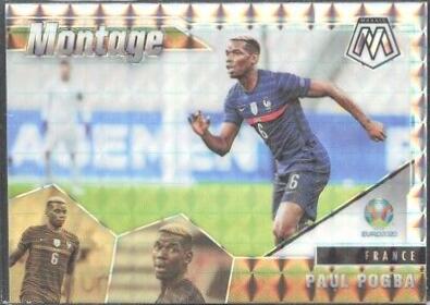 Paul Pogba #8 Soccer Cards 2021 Panini Mosaic UEFA Euro 2020 Montage