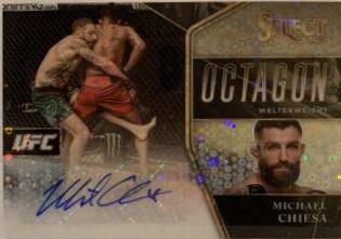 Michael Chiesa #OA-MCS Ufc Cards 2021 Panini Select UFC Octagon Action Signatures