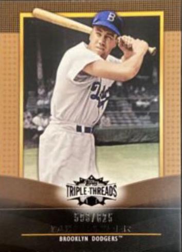 Duke Snider /625 #11 Baseball Cards 2011 Topps Triple Threads