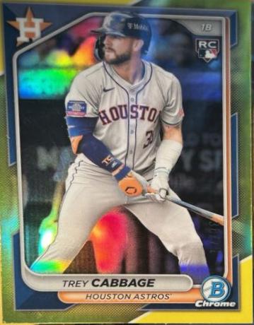 Trey Cabbage [Yellow Refractor] #100