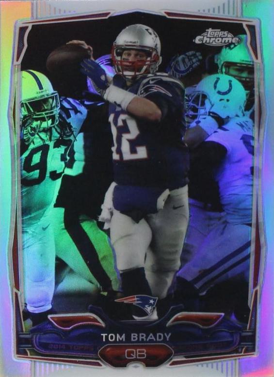 2014 Topps Chrome Tom Brady [Blue Jersey Blue Refractor] #62 card
