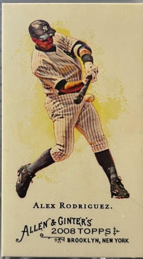 Alex Rodriguez [Mini Allen & Ginter Back] #1