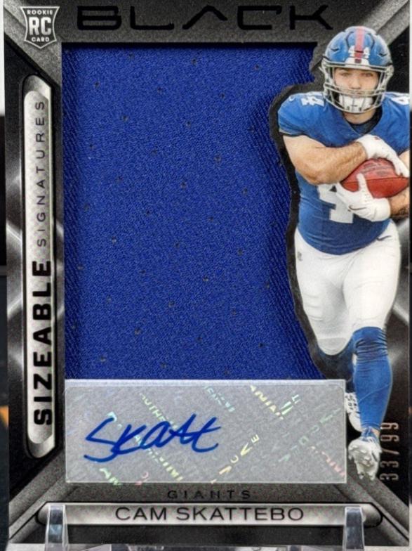 Cam Skattebo #4 2025 Panini Black Football Rookie Patch Autographs