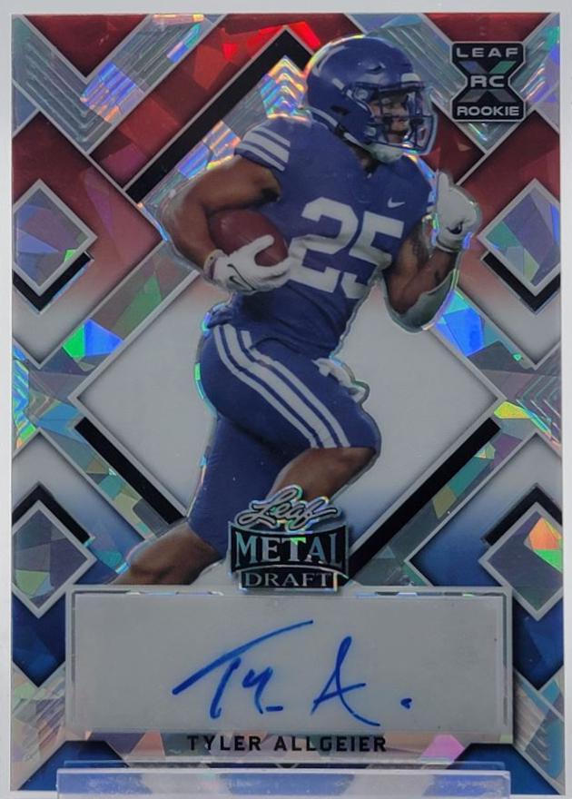 Tyler Allgeier #BA-TA1 2022 Leaf Metal Draft Autographs Football