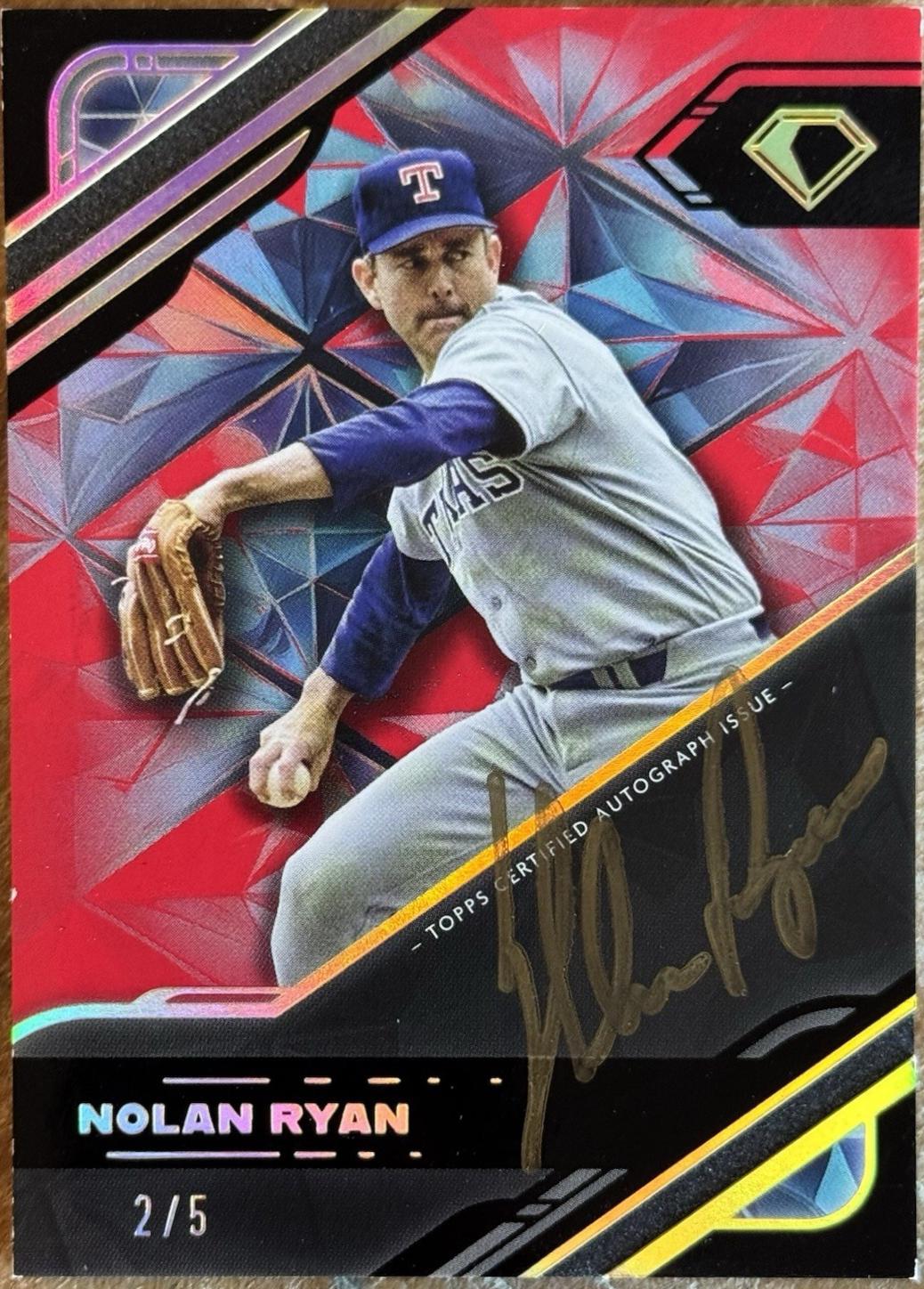 Nolan Ryan [Gold Ink Red] #BPA-NR