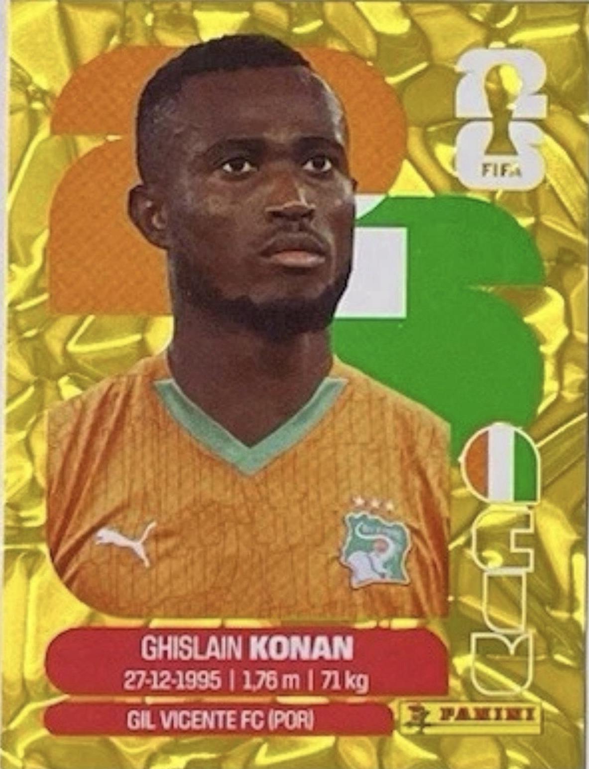 Ghislain Konan [Gold Flood Crumple] #CIV3 Prices | 2026 Panini FIFA ...