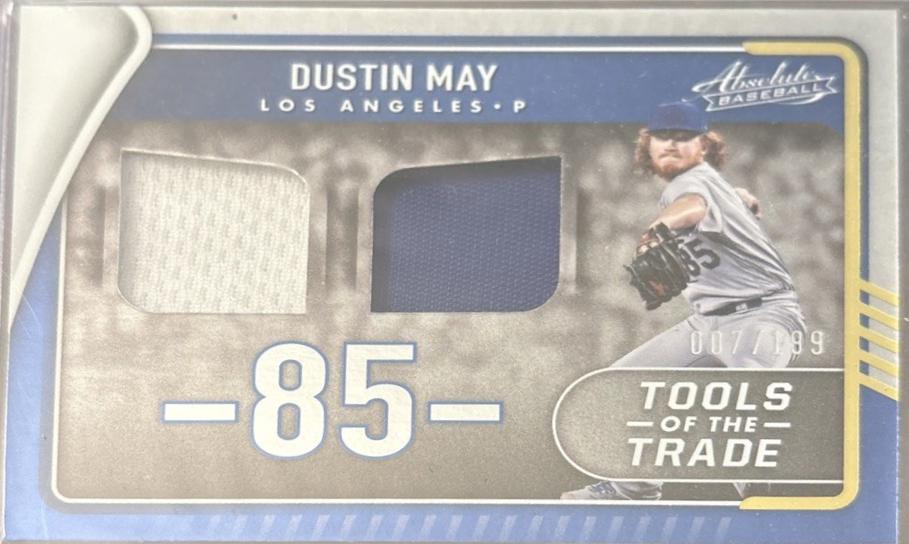 Dustin May #TTT2-DM 2022 Panini Absolute Baseball Tools of the Trade 2 Swatch