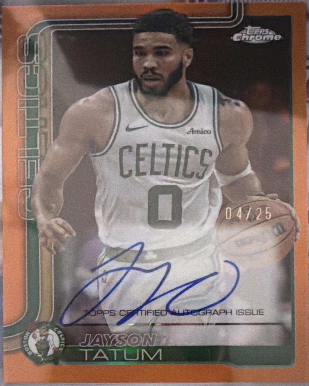 Jayson Tatum [Refractor Orange] #TCA-JT