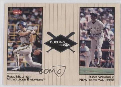 Dave Winfield / Paul Molitor #23 Baseball Cards 2002 Fleer Greats Dueling Duos
