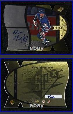 Wayne Gretzky Hockey Cards 1997 SPx Duoview