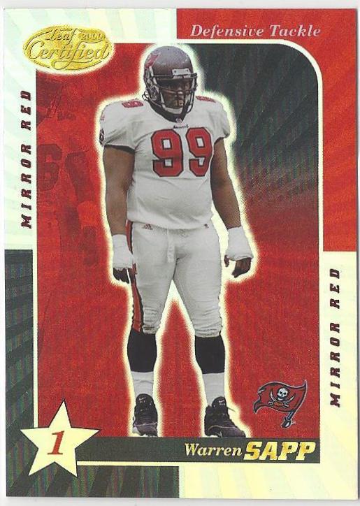 Warren Sapp [1 Star Mirror Red] #89