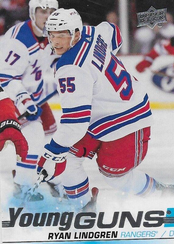 Ryan Lindgren #459 Hockey Cards 2019 Upper Deck