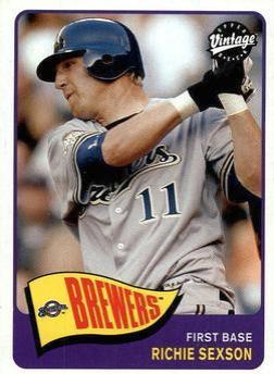 Richie Sexson #39 Baseball Cards 2003 Upper Deck Vintage