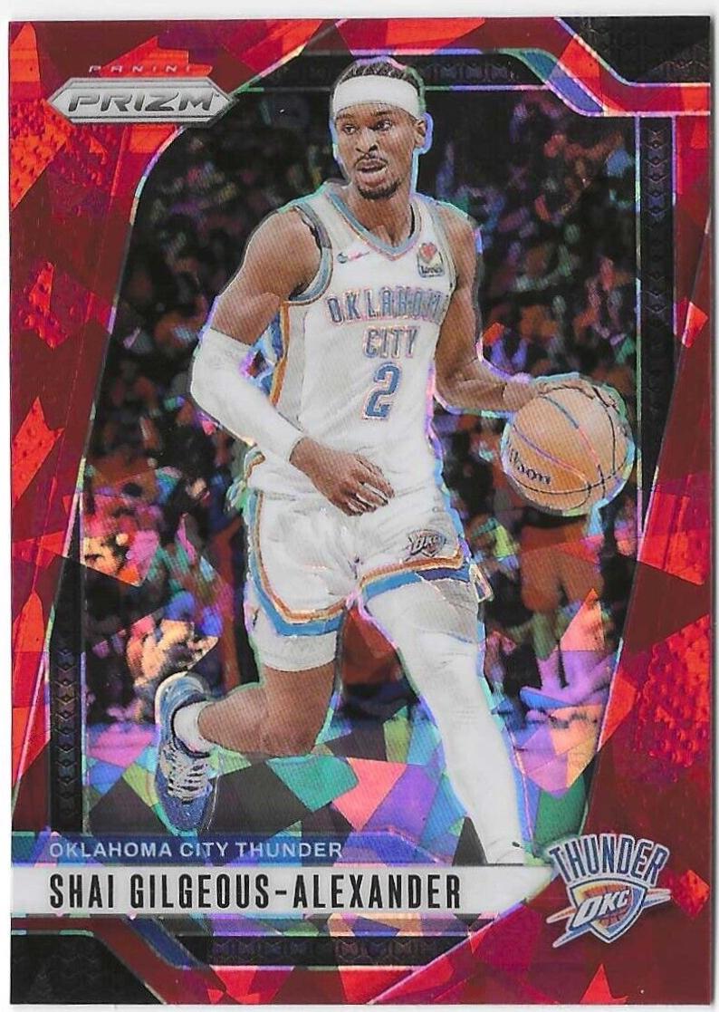 2024 Panini Prizm Shai Gilgeous-Alexander [Red Ice] #113 card