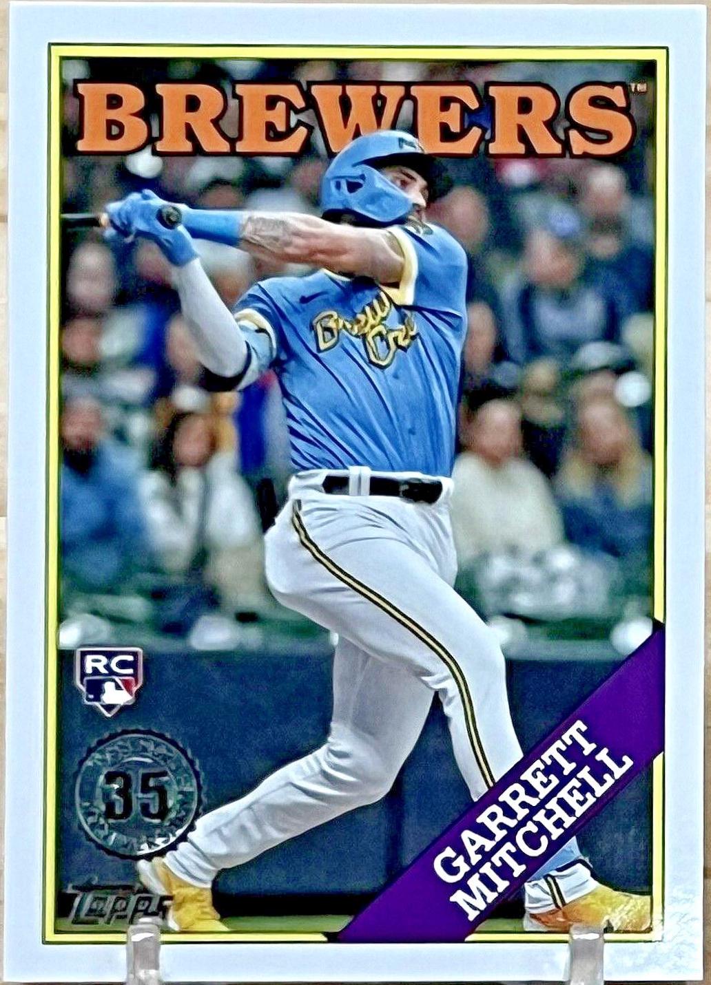 Garrett Mitchell #2T88-14 Baseball Cards 2023 Topps Series 2 1988 35th Anniversary