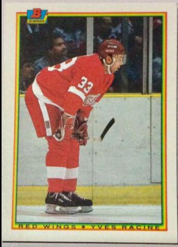 yves racine #230 Hockey Cards 1990 Bowman