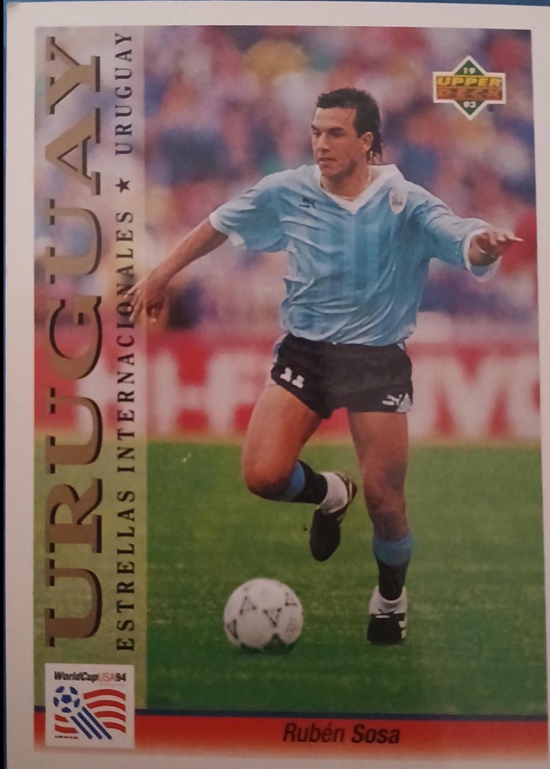Ruben Sosa #195 1993 Upper Deck World Cup Preview Adams Gum Soccer