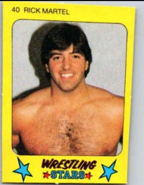 Rick Martel #40 Wrestling Cards 1986 Monty Gum Wrestling Stars