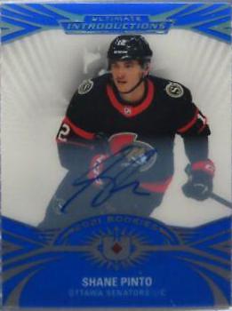 Shane Pinto #UI-67 2021 Ultimate Collection Introductions Autographs Hockey