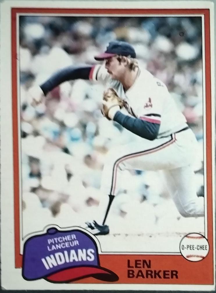Len Barker #3 Baseball Cards 1981 O Pee Chee