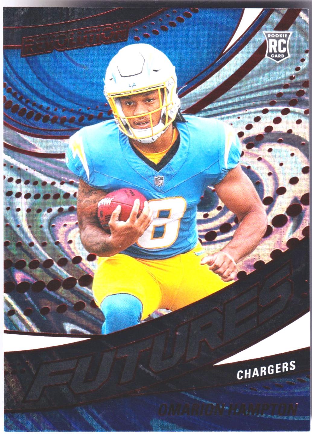 Omarion Hampton [Red Swirl] #24