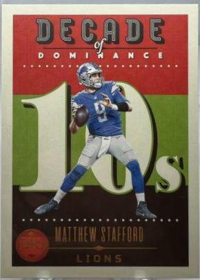 Matthew Stafford #DOD-14 Football Cards 2023 Panini Legacy Decade of Dominance