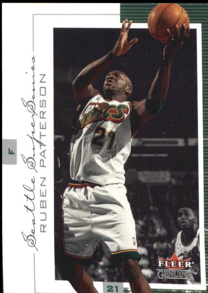 Ruben Patterson #20 Basketball Cards 2000 Fleer Genuine