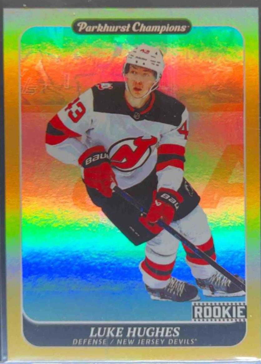 Luke Hughes #222 2023-24 Parkhurst Champions Hockey