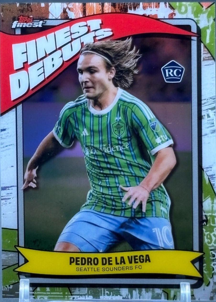 Pedro de la Vega #FD-2 Soccer Cards 2024 Topps Finest MLS Debut