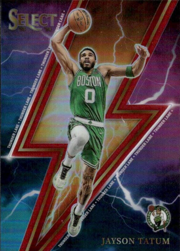 2023 Panini Select Thunder Lane Jayson Tatum #14 card