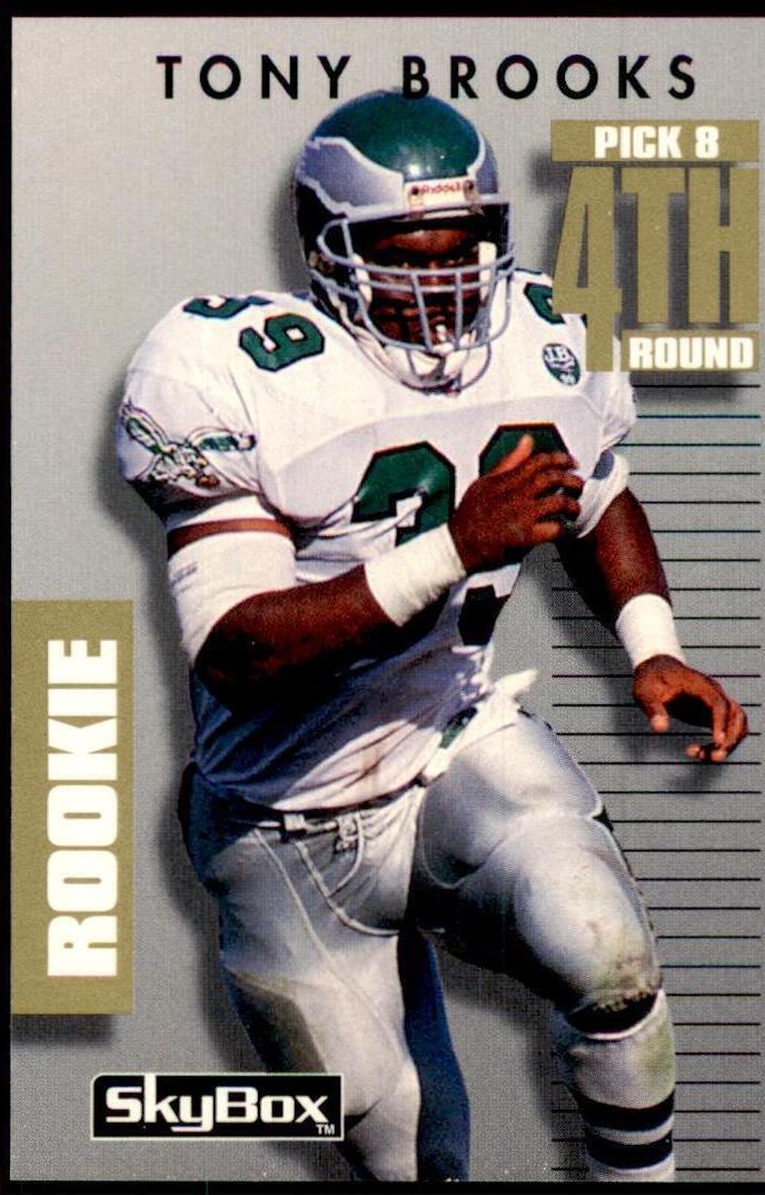 Tony Brooks #182 Football Cards 1992 Skybox Primetime