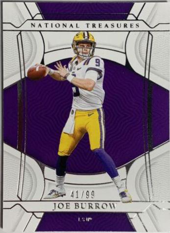 Joe Burrow #4 Football Cards 2022 Panini National Treasures Collegiate