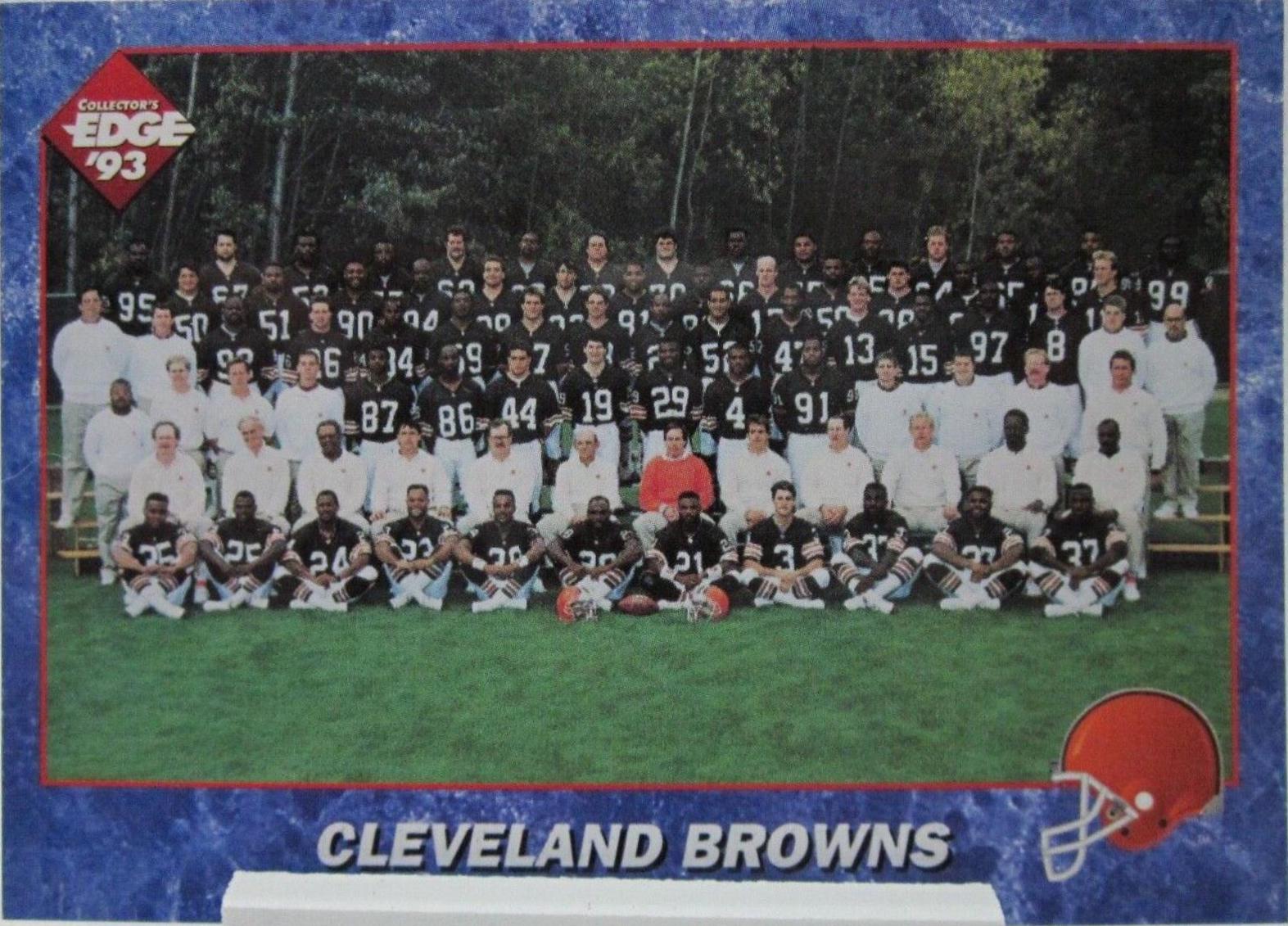 Cleveland Browns #35 Football Cards 1993 Collector's Edge