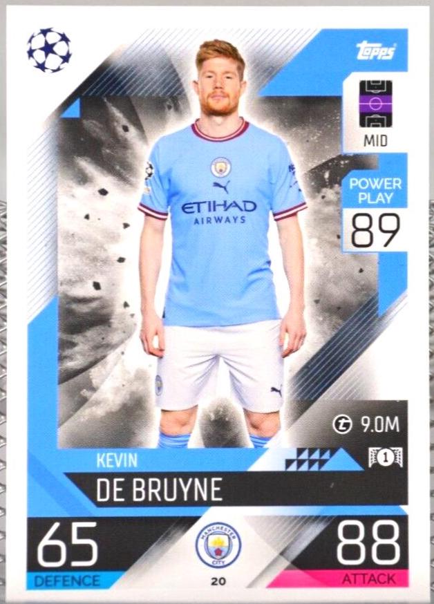 Kevin De Bruyne #20 2022 Topps Match Attax UEFA Champions League