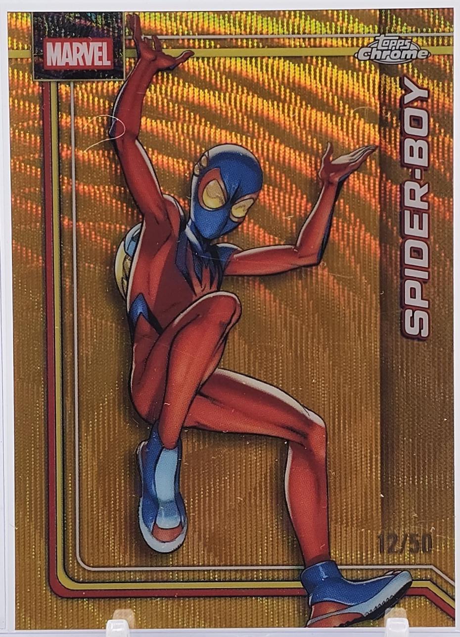 Spider-Boy Gold Wave Refractor