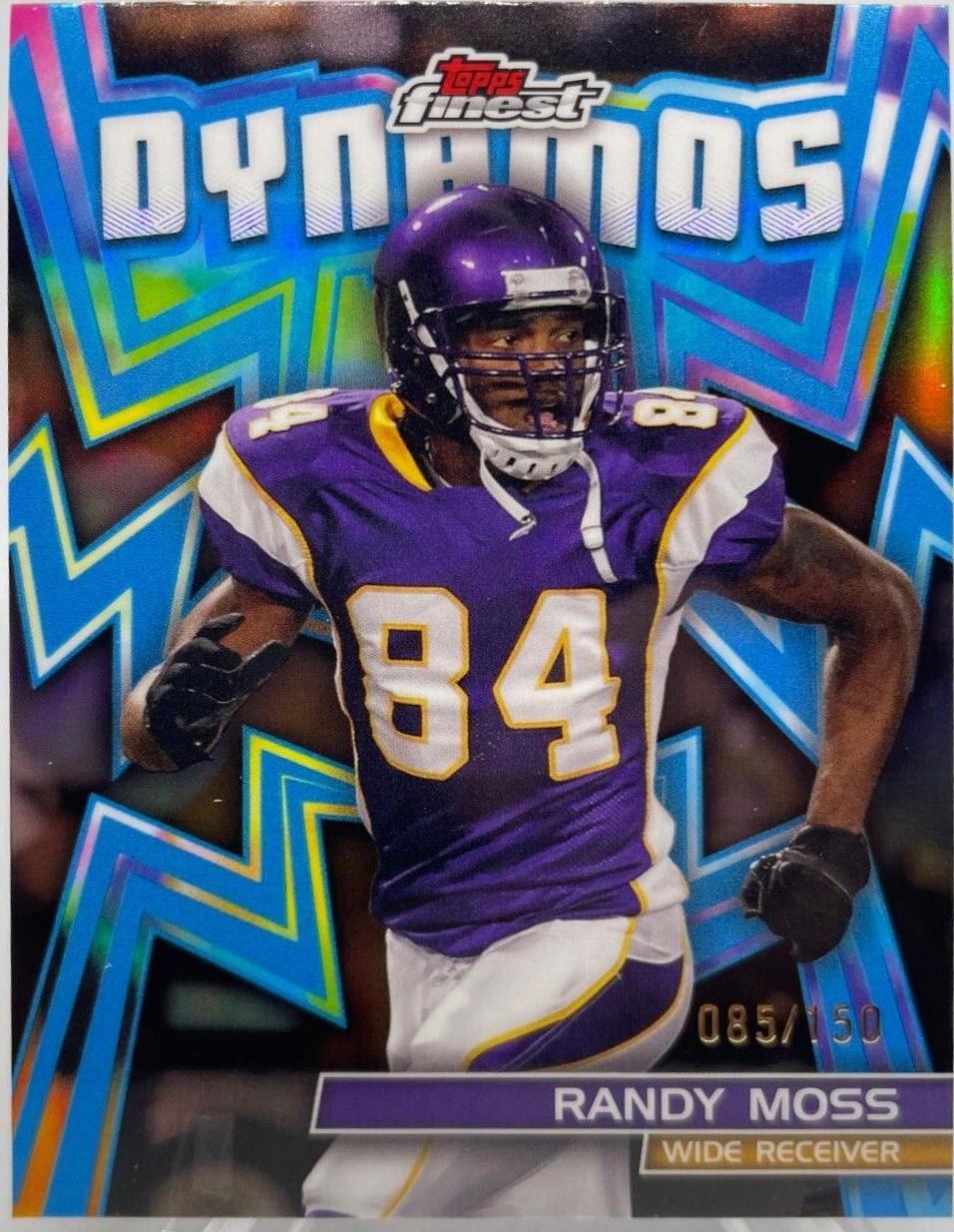 Randy Moss [Sky Blue Refractor] #DYN-24