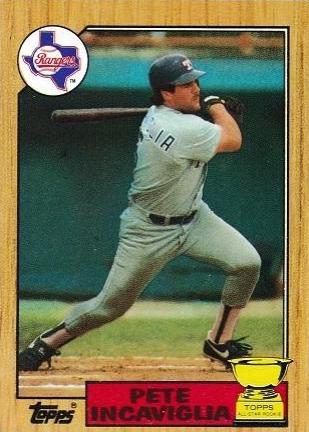Pete Incaviglia #550 Baseball Cards 1987 Topps