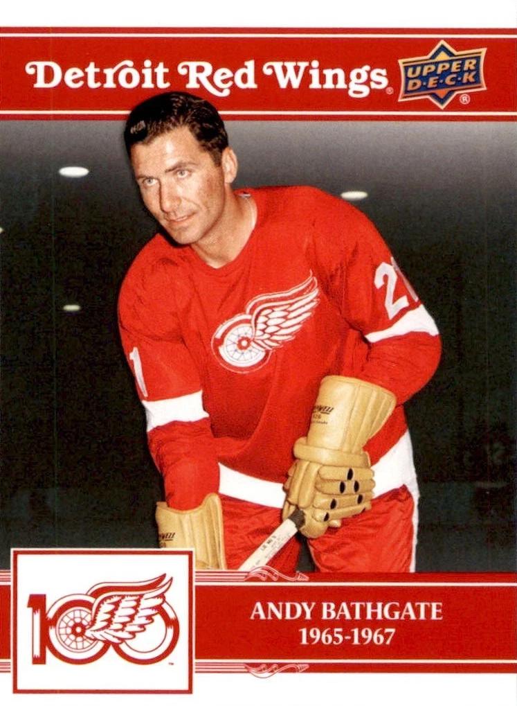 Andy Bathgate #25 2025-26 Upper Deck Detroit Red Wings Centennial Hockey