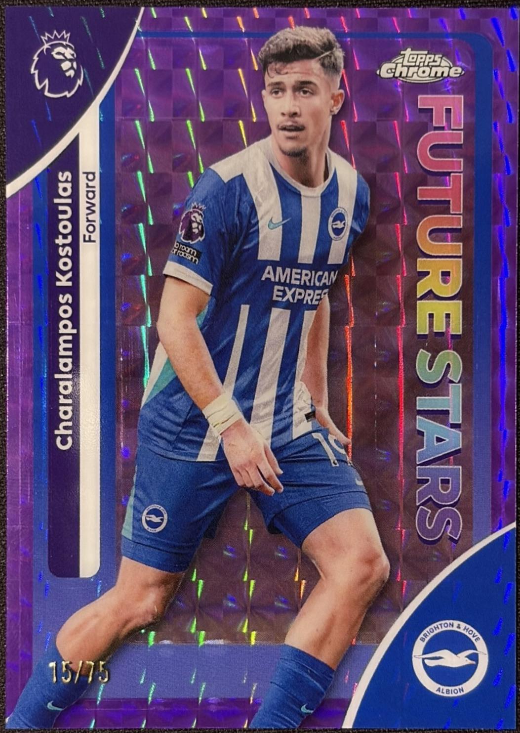 Charalampos Kostoulas #50 2026 Topps Chrome Premier League